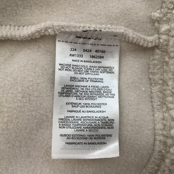 Women's Columbia Panorama Sherpa Long Jacket Coat Cream/Oatmeal/Dark Stone 1X - Picture 15 of 16